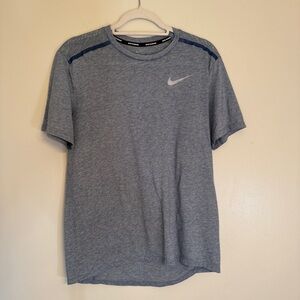 Nike Running Men's Heather Blue Gray T-Shirt Size M